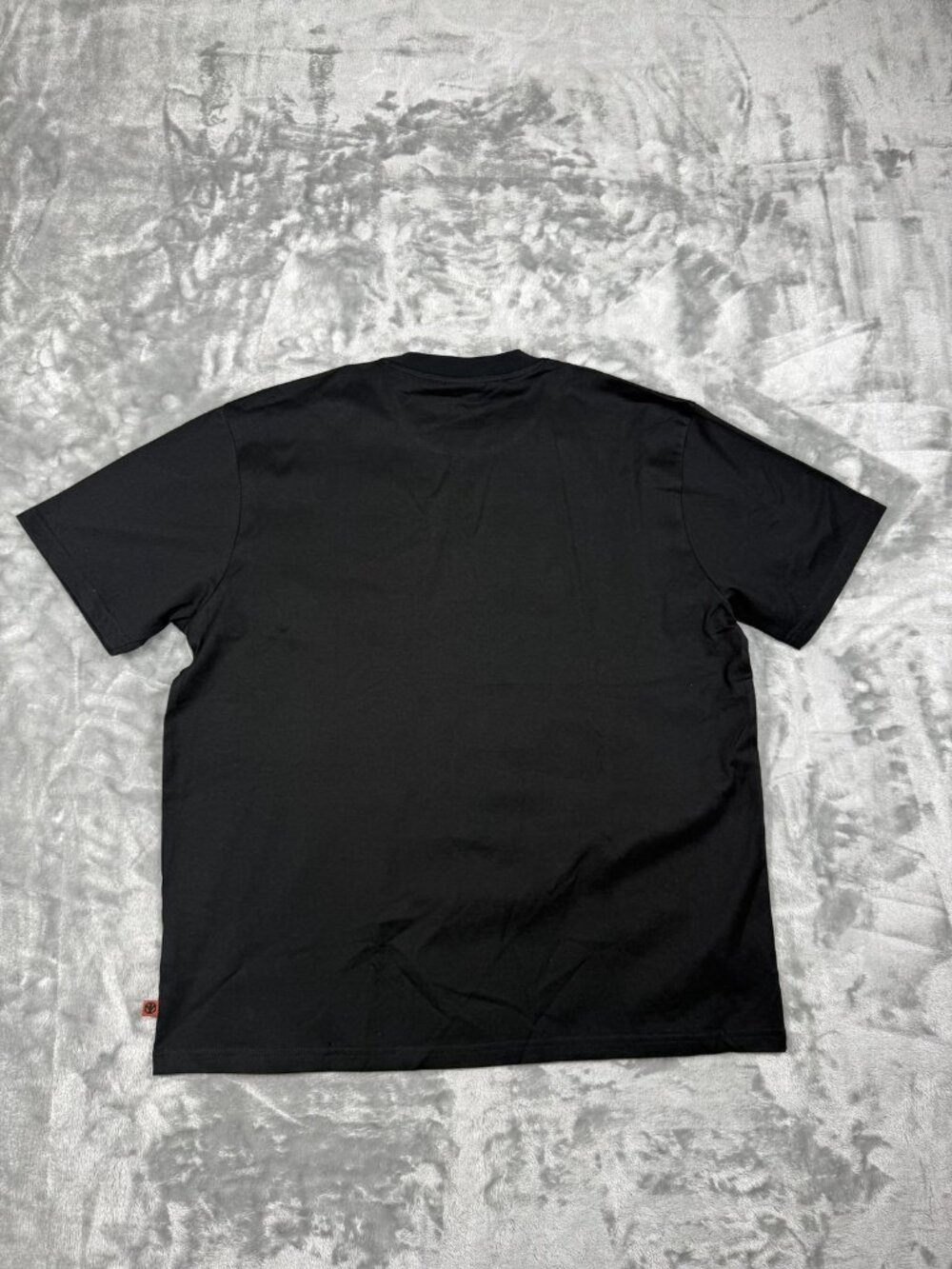 New Guess X Babylon Shirt Men's Large Black Checker Logo Graphic Tee Streetwear - Picture 9 of 14
